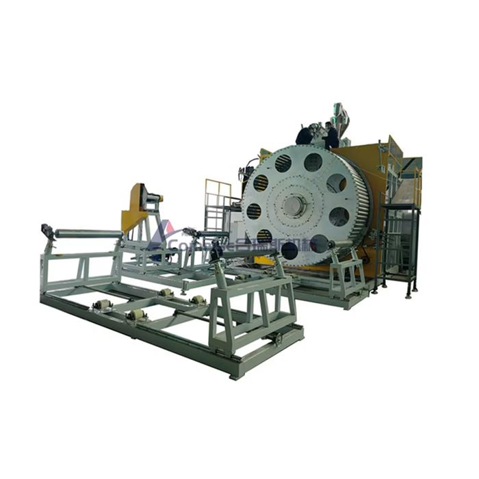 Máquina de tubo de enrolamento de parede oca de grande diâmetro